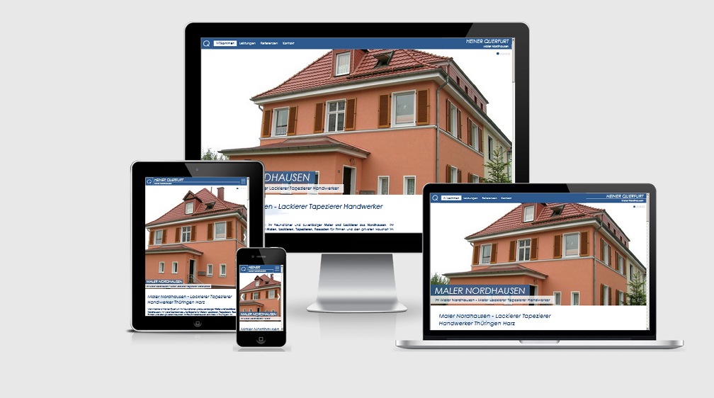 Homepage für Malerfirma