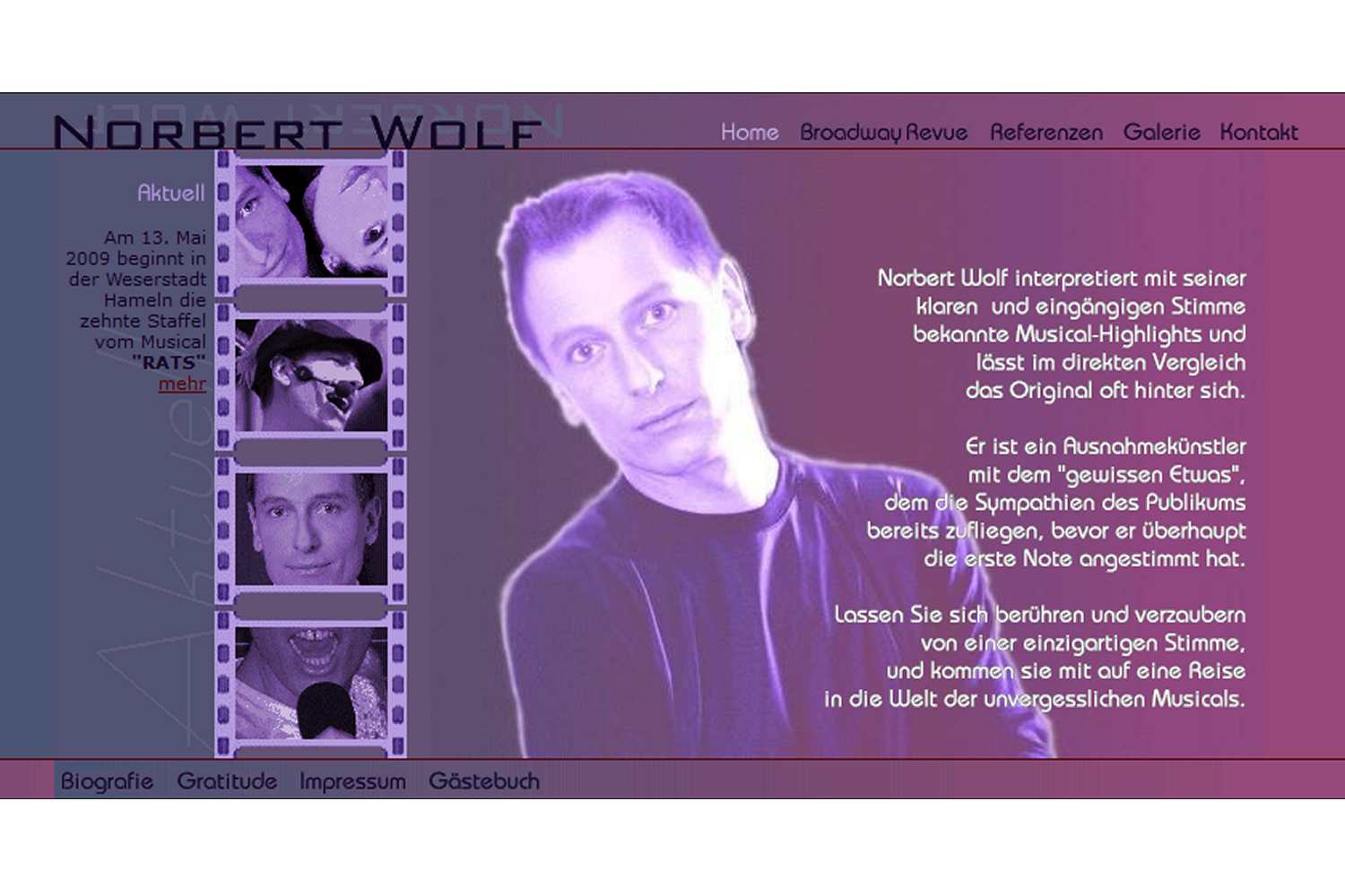 Sänger Norbert Wolf