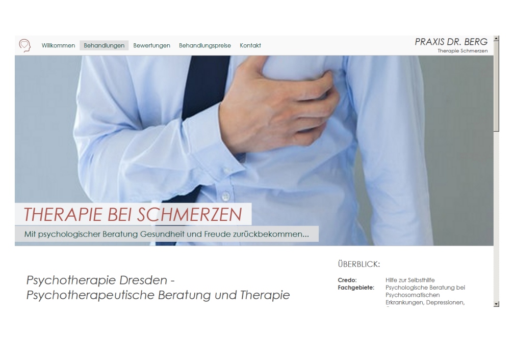 Webdesign Arzt für Ihre Spezialgebiete