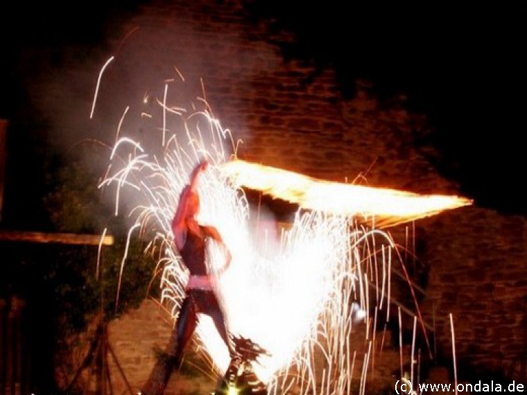 Feuertänzerin aus Dresden