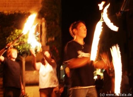 Feuerspieler und Gaukler aus Weiden Oberpfalz