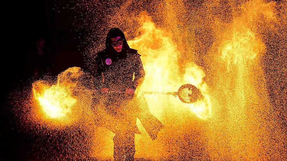 Feuerartisten aus Berlin
