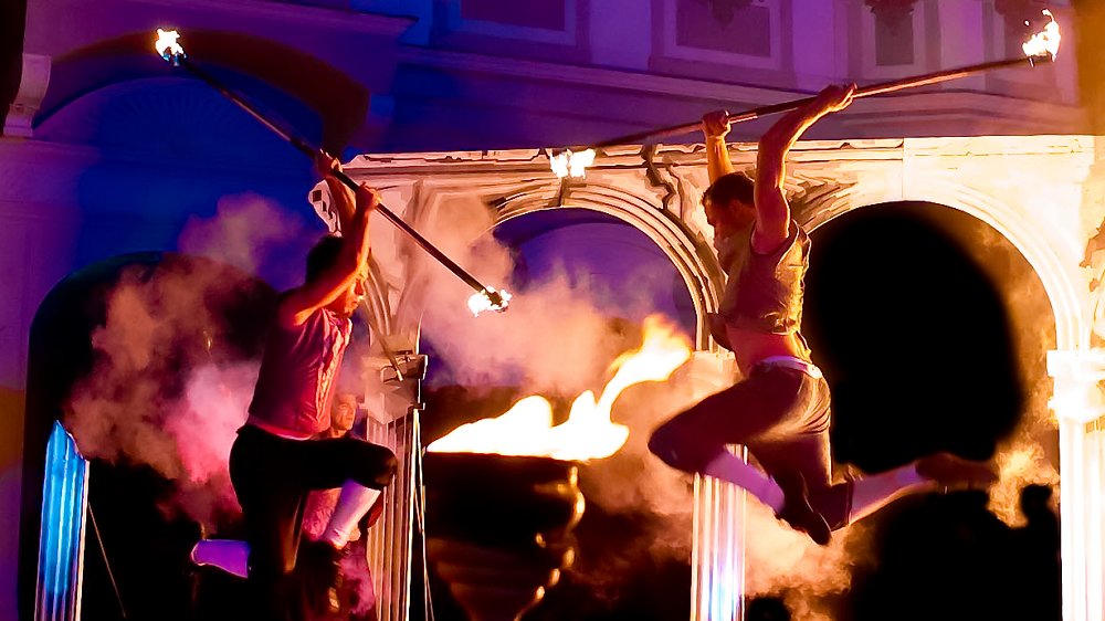 Feuerartisten aus Berlin