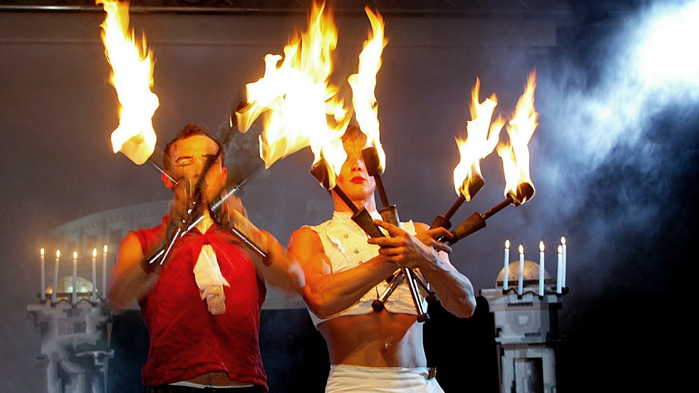 Feuerartisten aus Berlin