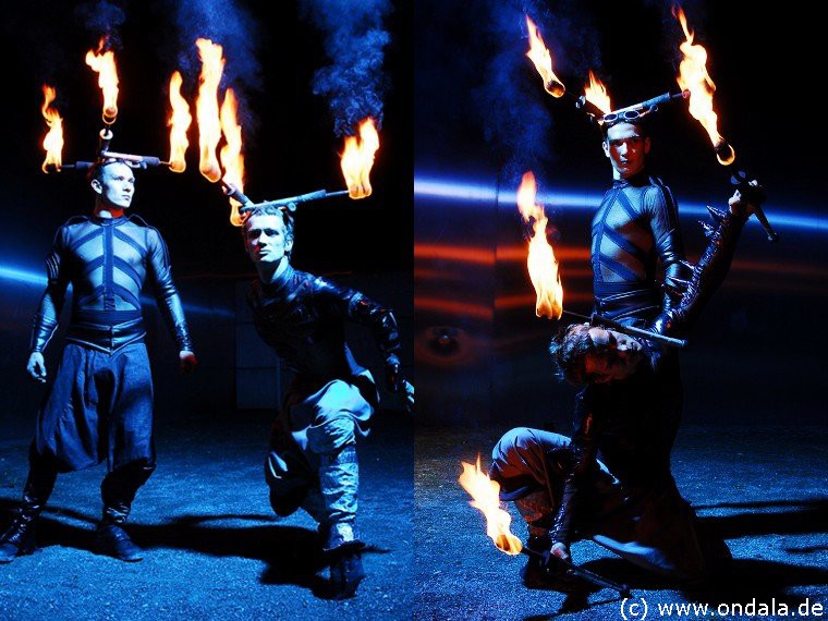 Feuerartisten aus Berlin