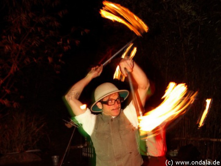 Gaukler, Feuerjongleure, Hochstelzenläufer aus Leipzig