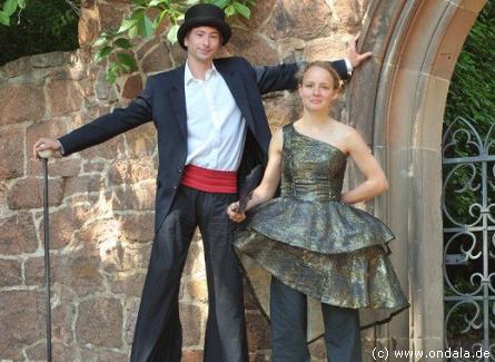 Feuerspieler und Gaukler aus Leipzig