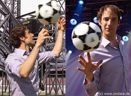 Fußballjongleur aus Köln