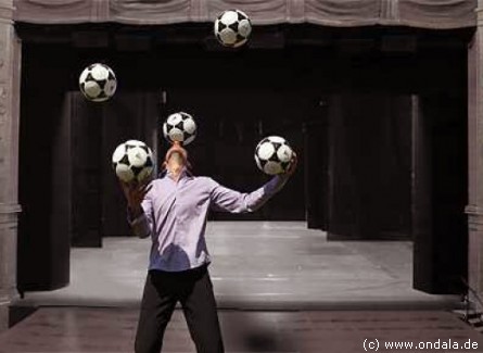 Fußballjongleur aus Köln