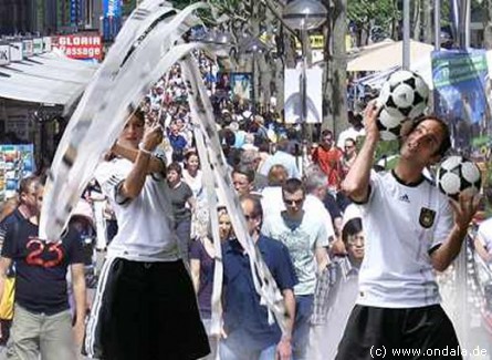 Fußballjongleur aus Köln