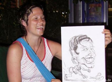 Portrait Karikaturistin Plauen