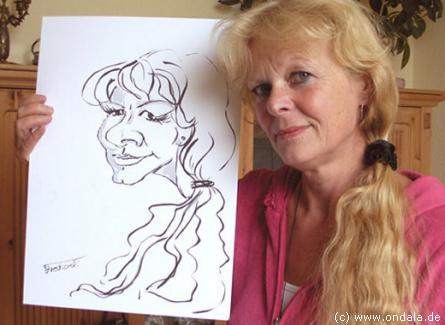 Portrait Karikaturistin Plauen