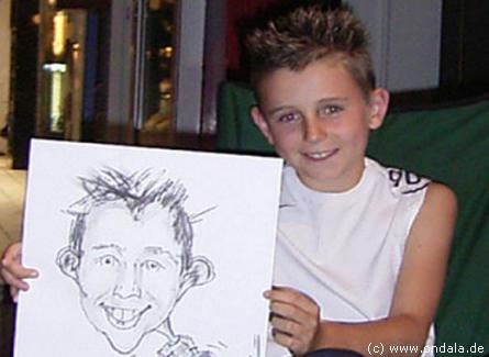 Portrait Karikaturistin Plauen