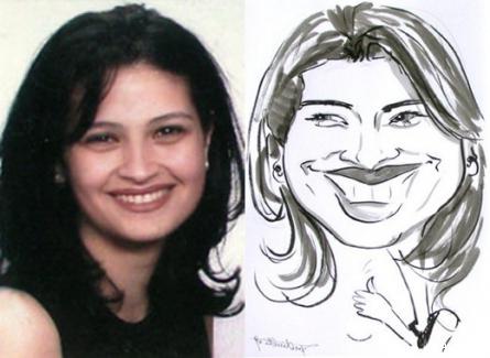 Portrait Karikaturistin Plauen