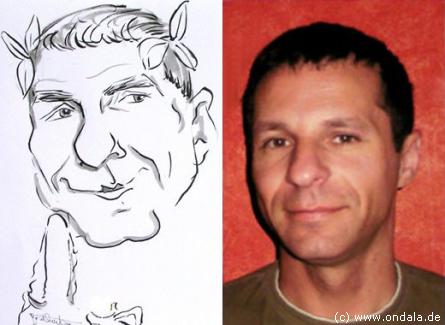 Portrait Karikaturistin Plauen