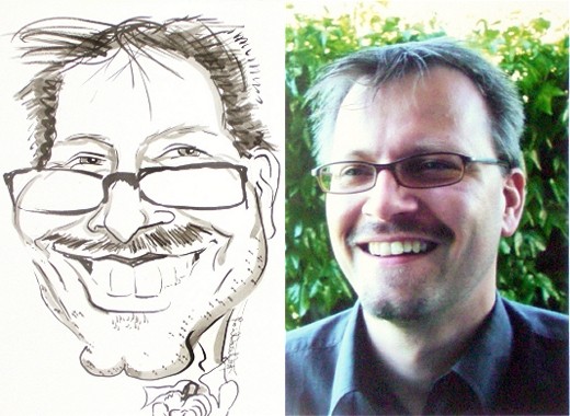 Portrait Karikaturistin Plauen