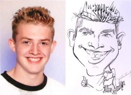 Portrait Karikaturistin Plauen