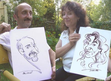 Portrait Karikaturistin Plauen