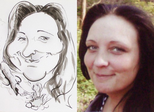 Portrait Karikaturistin Plauen