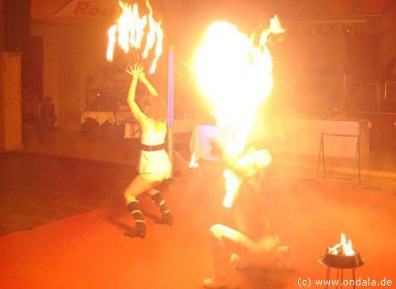 Feuershow aus Neubrandenburg