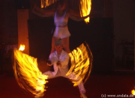 Feuershow aus Neubrandenburg