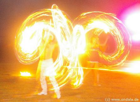 Feuershow aus Neubrandenburg
