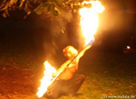 Feuershow aus Neubrandenburg