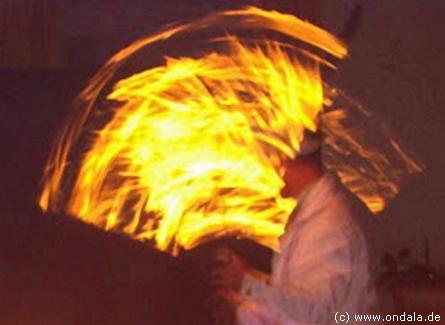 Feuershow aus Neubrandenburg