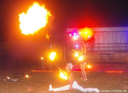 Feuershow aus Neubrandenburg