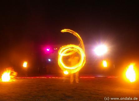 Feuershow aus Neubrandenburg