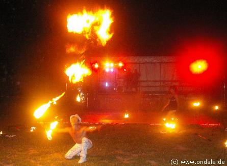 Feuershow aus Neubrandenburg