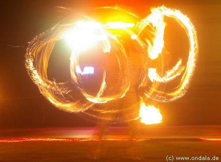 Feuershow aus Neubrandenburg