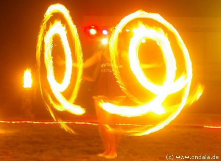 Feuershow aus Neubrandenburg