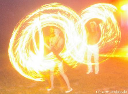 Feuershow aus Neubrandenburg